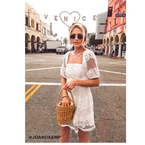 Free people white Be Your Baby Lace Babydoll Dress
